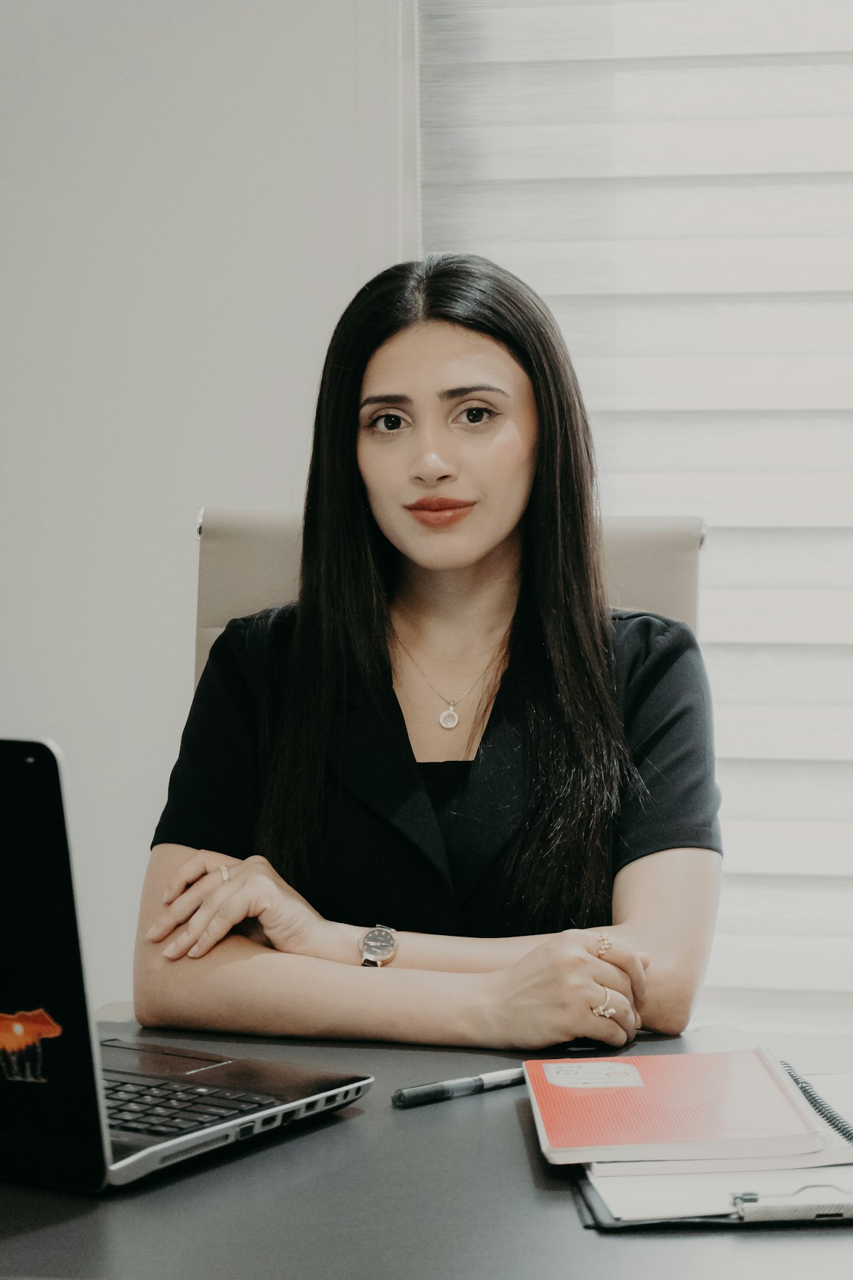 HR manager at her desk