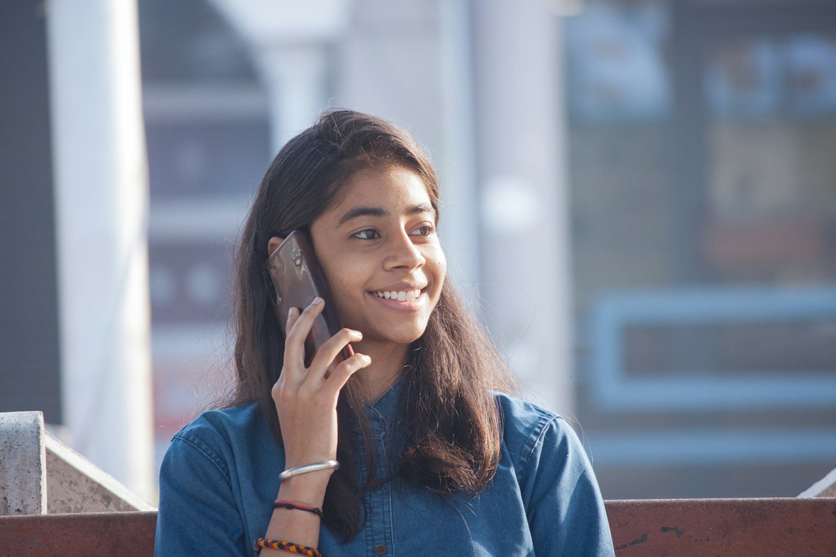 Support specialist on a call